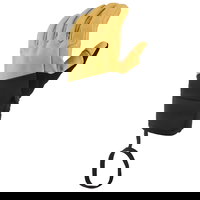 Mănuși schi FREERIDE 550 Galben-Negru Adulți, SIMOND