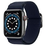 Curea Spigen Fit Lite compatibila cu Apple Watch 4/5/6/7/8/SE/Ultra 42/44/45/49mm Navy Blue, Spigen