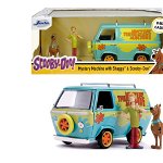 Scooby Doo Mystery Van Set Format Din Dubita Metalica Scara 1:24, Jada Toys