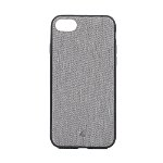 Carcasa iPhone SE 2020 / 8 / 7 Occa Linen Car Gray (margini flexibile, material textil, placuta meta, Occa