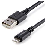  3m (10ft) Long Black Apple 8-pin Lightning Connector to USB Cable for iPhone / iPod / iPad - Charge and Sync Cable (USBLT3MB) - Lightning cable - Lightning / USB - 3 m, StarTech