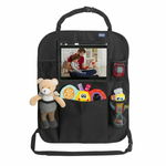 Organizator auto, Chicco, Cu suport pentru tableta, iPad, Cu buzunare, Negru, Chicco