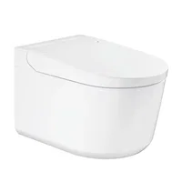 Set vas WC suspendat Grohe Sensia Rimless cu functie bideu electric alb lucios si capac softclose, Grohe Set vas WC suspendat Grohe Sensia Rimless cu functie bideu electric alb lucios si capac softclose, Grohe