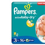 Pampers - Scutece numarul 3 Active Baby 96 buc