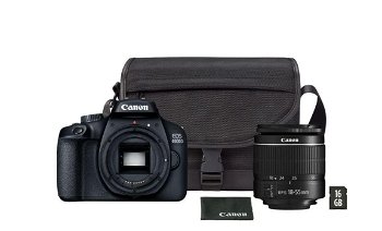 Canon Aparat foto DSLR EOS 2000D 24.1 MP Negru + EF-S 18-55mm IS II, Canon