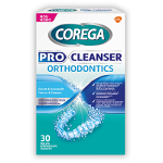 Tablete efervescente de curatare gutiere dentare Corega Pro Cleanser Orthodontics, 30 tablete, GSK, Corega