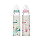 BabyNova Biberon sticla decorat, 240ml, BABY NOVA