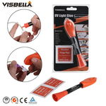 Adeziv gel cu lumina UV VISBELLA made in u.s.a+cadou, 