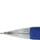 Creion mecanic PENAC CCH-3, rubber grip, 0.7mm, varf metalic, corp transparent - accesorii albastre, Penac
