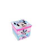 Cutie depozitare, Minnie Mouse, roz cu stelute, Disney