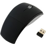Mouse optic pliabil fara fir, forma ergonomica, intrare USB, 1200DPI, 11 x 6 x 3,5cm, negru, Pro Cart