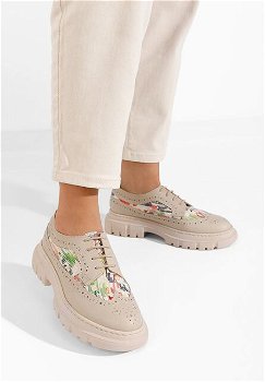 Pantofi casual dama piele Henise multicolori, Zappatos