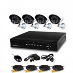Sistem supraveghere CCTV kit DVR 4 camere exterior, pachet complet, HDMI, internet, vizionare pe smartphone, la 659 RON de la 1699 RON, DepozitulEu
