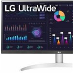 Monitor Gaming VA LED LG 29inch 29WQ600-W, UltraWide (2560 x 1080), HDMI, DisplayPort, AMD FreeSync, Boxe, 100 Hz, 5 ms (Negru/Argintiu), LG