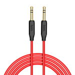 Cablu audio braided Hoco, jack 3.5mm, UPA11, Negru/Rosu