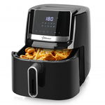 Friteuza cu aer cald STARCREST SFR-6250BK, 1600 W, 6.5 Litri, Termostat 80 - 200 °C, 10 programe predefinite, Negru