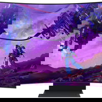 Monitor Gaming curbat Samsung Odyssey Ark, 55", Quantum Mini LED, 165 Hz, Cockpit Mode