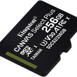 Card memorie Kingston Micro SDXC Canvas Select Plus Clasa 10 UHS-I 256GB, Kingston