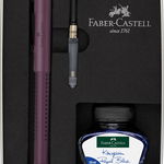 Set cadou stilou + cerneala + convertor - Grip 2011 - Berry | Faber-Castell, Faber-Castell