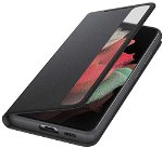 Husa de protectie Samsung Smart Clear View Cover pentru Galaxy S21 Ultra, Black