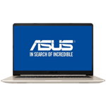 Ultrabook ASUS 15.6'' VivoBook S15 S510UQ, FHD, Procesor Intel® Core™ i7-7500U (4M Cache, up to 3.50 GHz), 4GB DDR4, 1TB, GeForce 940MX 2GB, Win 10 Home, Gold