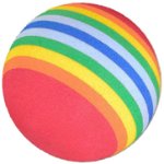 PAWISE Jucărie pentru pisici Minge moale, în culorile curcubeului, 3cm, Pawise