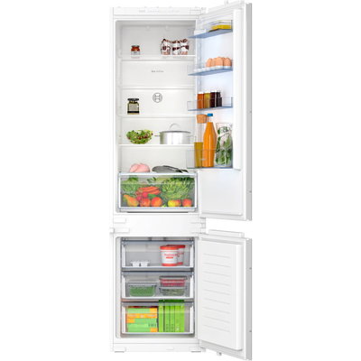BOSCH Combina frigorifica incorporabila Bosch KIN96NSE0, 290 l, Total NoFrost, VitaFresh, Functie Super racire, Control electronic, Clasa E, H 193 cm, BOSCH