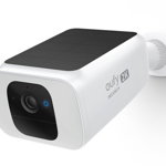 Camera supraveghere eufy SoloCam Spotlight S40, Wireless, Panou Solar, Rezolutie 2K, Reflector LED 600lm, IP67, Alb, eufy