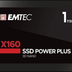 Solid-State Drive, Emtec, Winchester SSD, SATA III, 1TB, 2.5", 500MB/s, 520MB/s, 7 mm, Negru