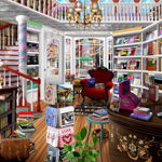 Puzzle SunsOut - The Book Shop, 1.000 piese (Sunsout-31534), SunsOut