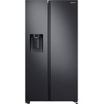 Side by side Samsung RS64R5302B4/EO, 635 Litri, All-around Cooling, No Frost, H 178 cm, Clasa F, Dozator apa, Negru