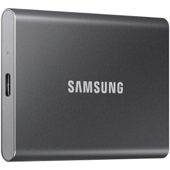 Samsung Portable SSD T7 500 Giga Bites Gri MU-PC500T/WW, Samsung