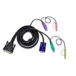 Cablu KVM Aten 2L-1703P, DB-25 to VGA, PS/2 & Audio, 3 metri