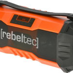 Player multimedia portabil REBELTEC SoundBOX 350, Bluetooth 4.2, radio FM, redare card si stick, negru, Rebeltec