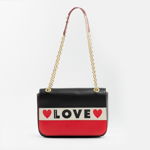 Geantă LOVE MOSCHINO JC4230PP08KD100A Mix Ner/Bia/Ro, LOVE MOSCHINO