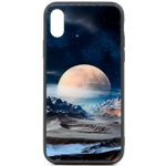Husa eleganta ultra-subtire de lux pentru iPhone X, patern - Luxury ultra-thin case for iPhone X, patern "Silver Moon", HNN