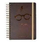 Agenda Harry Potter Journal, A5, 90 de file, spirala exterioara, cu elastic si buzunar interior CTFBA50020