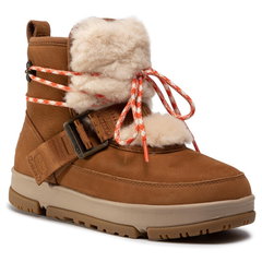 UGG, Sandale de piele Capitelle, Kaki, 40.5
