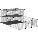 PawHut cusca metalica modulara animale mici, 175x105x70cm | Aosom Romania, PawHut