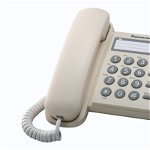 Telefon analogic Panasonic KX-TS520FXJ, crem, Panasonic