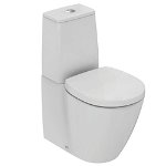 Vas WC Ideal Standard Connect Space, evacuare orizontala, rezervor aparent, alb - E119601, Ideal Standard