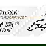 CARD MicroSD SANDISK, 64 GB, MicroSDXC, clasa 10, standard UHS-I U3, "SDSQQNR-064G-GN6IA" (timbru verde 0.03 lei)