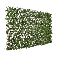 Gard decorativ AT PERFORMANCE, 200x100 cm, extensibil, balcon, curte, terase, frunze, lemn salcie, Atmag