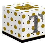 Pahar in cutie cadou - Litera "T", 100 ML | Nuova R2S, Nuova R2S
