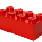 Cutie depozitare lego 2x4 rosu , Lego