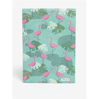 Carnet verde & roz cu print I like paper A5