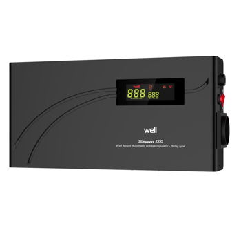 Stabilizator Automat de Tensiune cu Releu 1000VA, Orizontal, Well