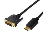 Cablu, LogiLink, DisplayPort la DVI, 3m, Negru