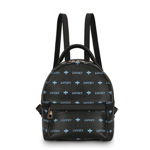 Rucsac, Lucky Bees, 338 Black Blue, piele ecologica, negru/bleu, Lucky Bees