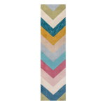Covor traversa Flair Rugs Collage, 60 x 230 cm, 3900 g/m², 100% Lana, Multicolor